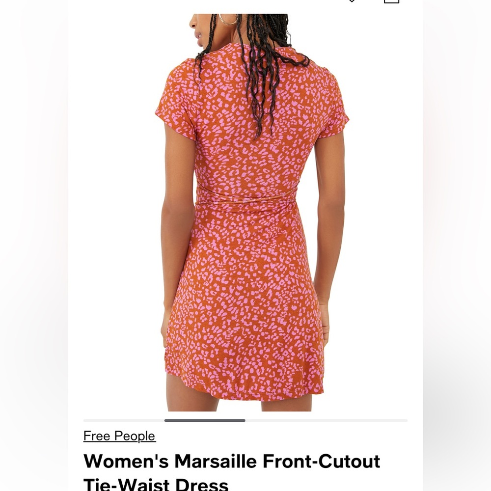 Pink and Orange Free People Marsaille Dress - Picture 4 of 7